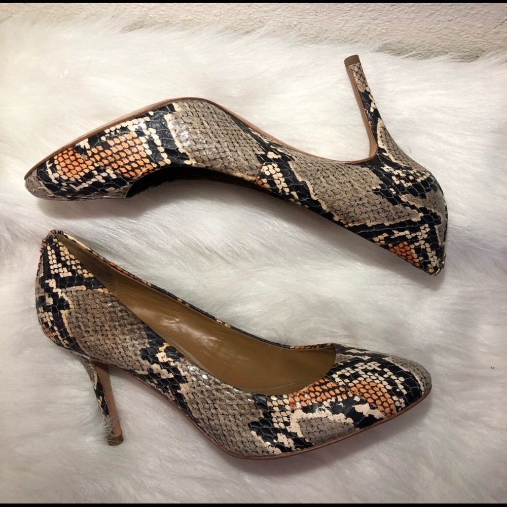 Coach Snake Skin Pumps